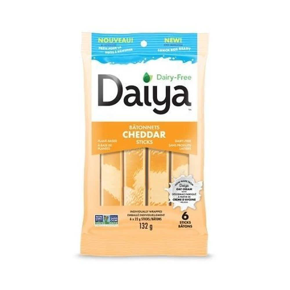 Daiya Bâtonnets De Fromage De Luxe Sans Produits Laitiers, Style Cheddar, 131,83 G – 8 Par Boîte