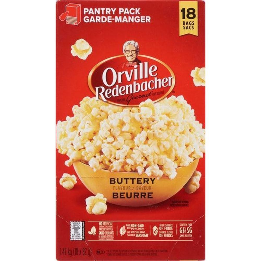 Orville Redenbacher's Popcorn Au Beurre, 1,4 Kg – 72 Sachets Par Carton