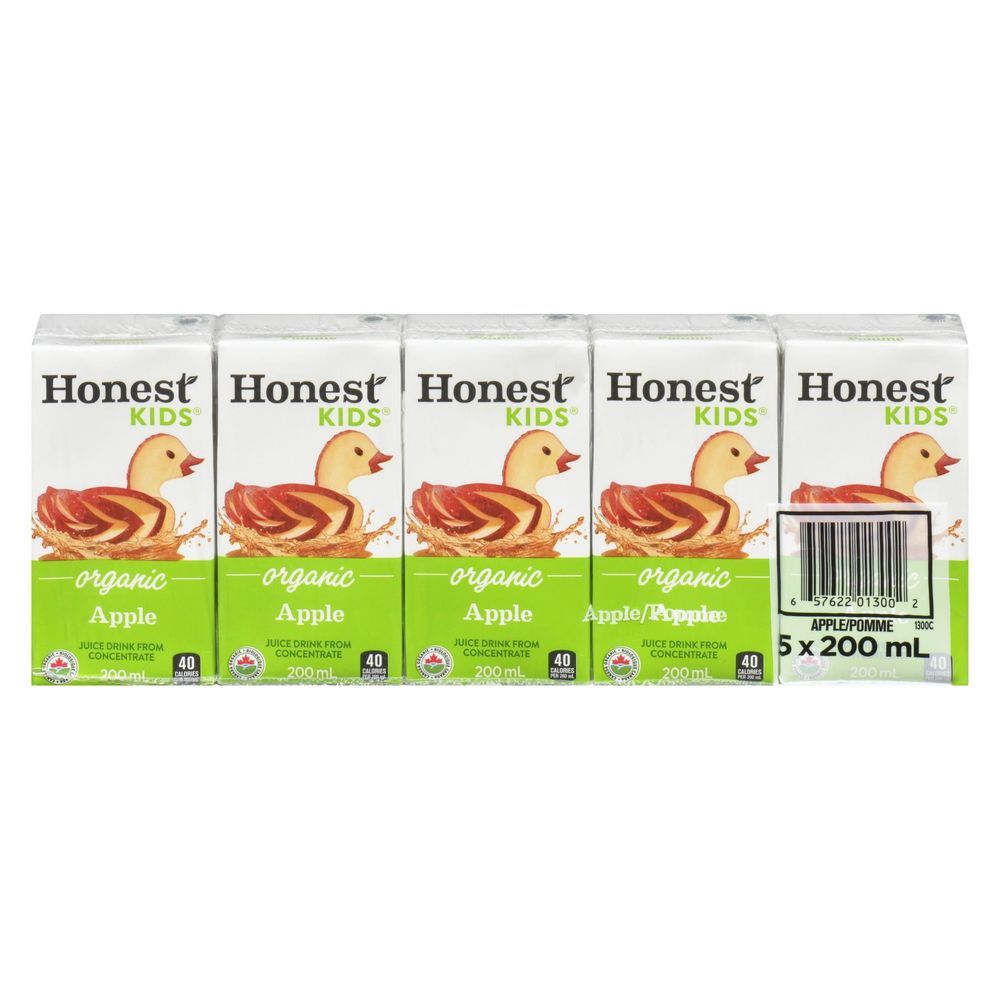 Honest Kids Jus De Pomme Pour Enfants 200 Ml, Paquet De 5 -- 8 Par Caisse
