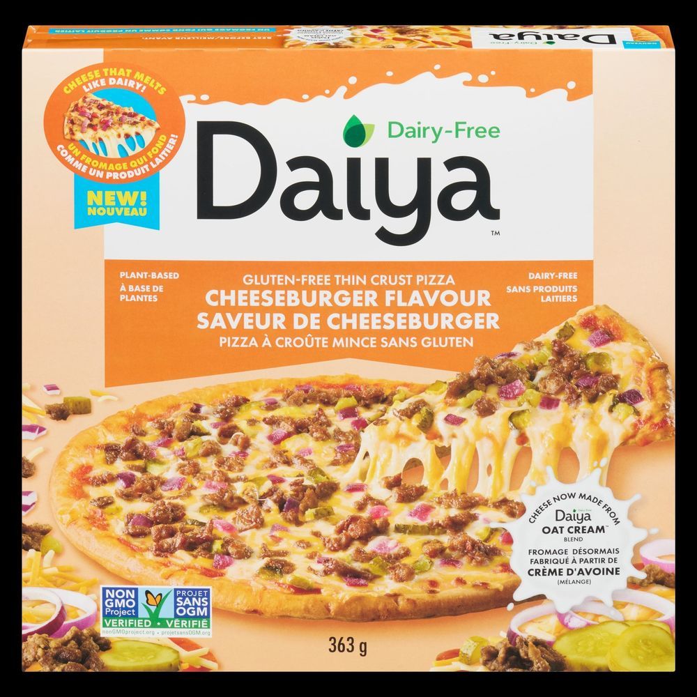 Daiya Pizza Cheeseburger Sans Produits Laitiers, 363 G – 8 Par Boîte