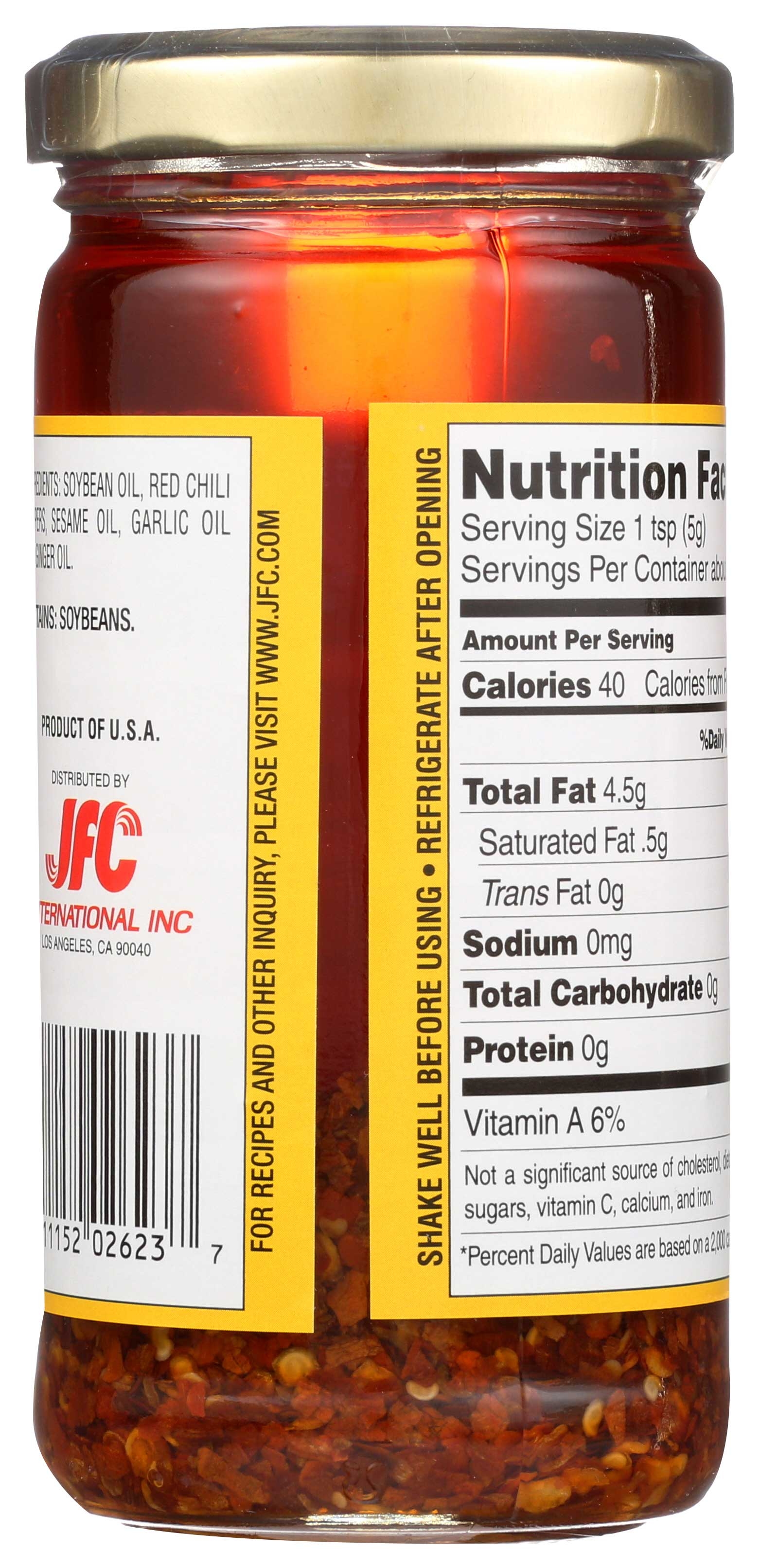 Dynasty Hot Chili Oil, 5.5 Ounce -- 12 per case.