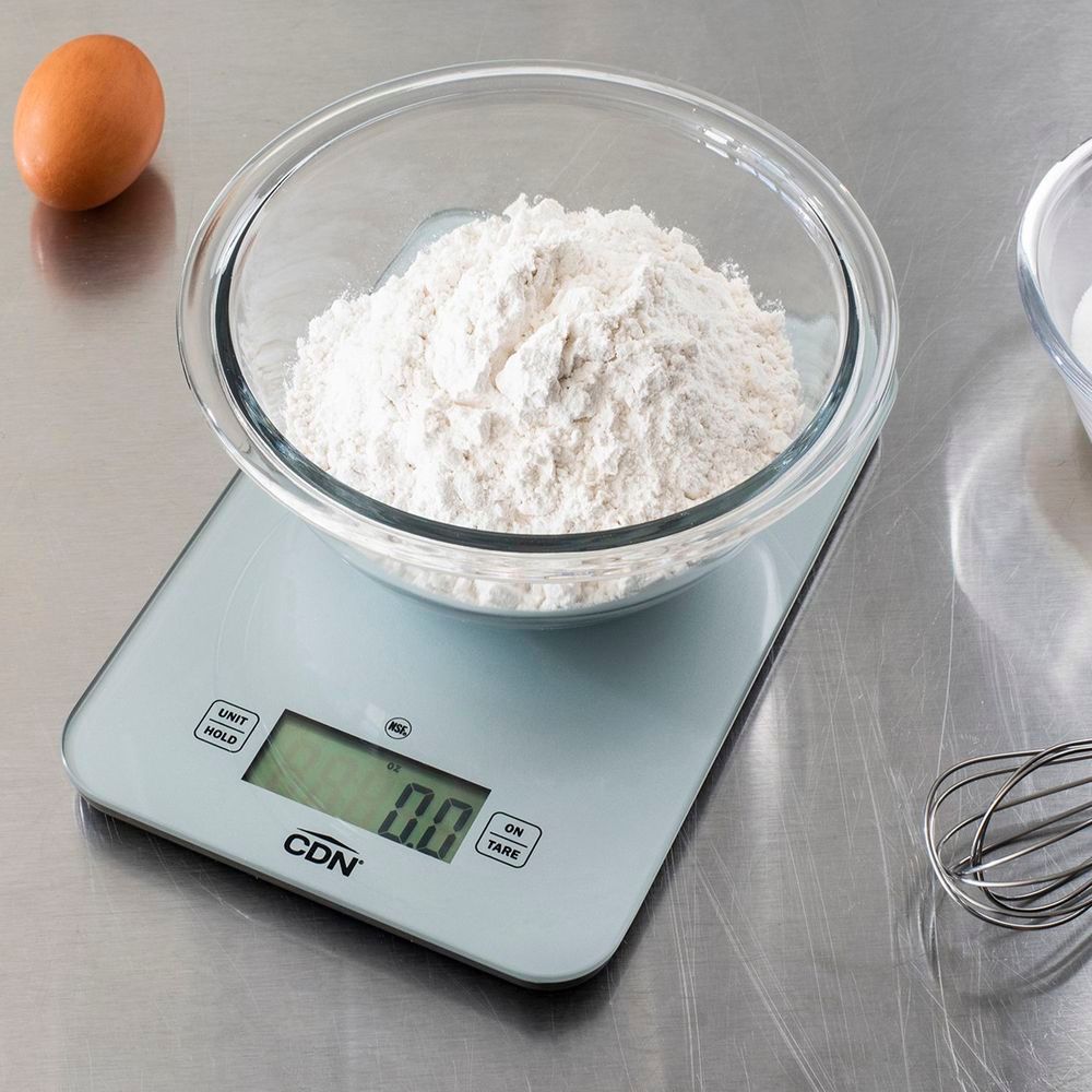 Cdn Nsf Black Digital Glass Scale, 15 Pound