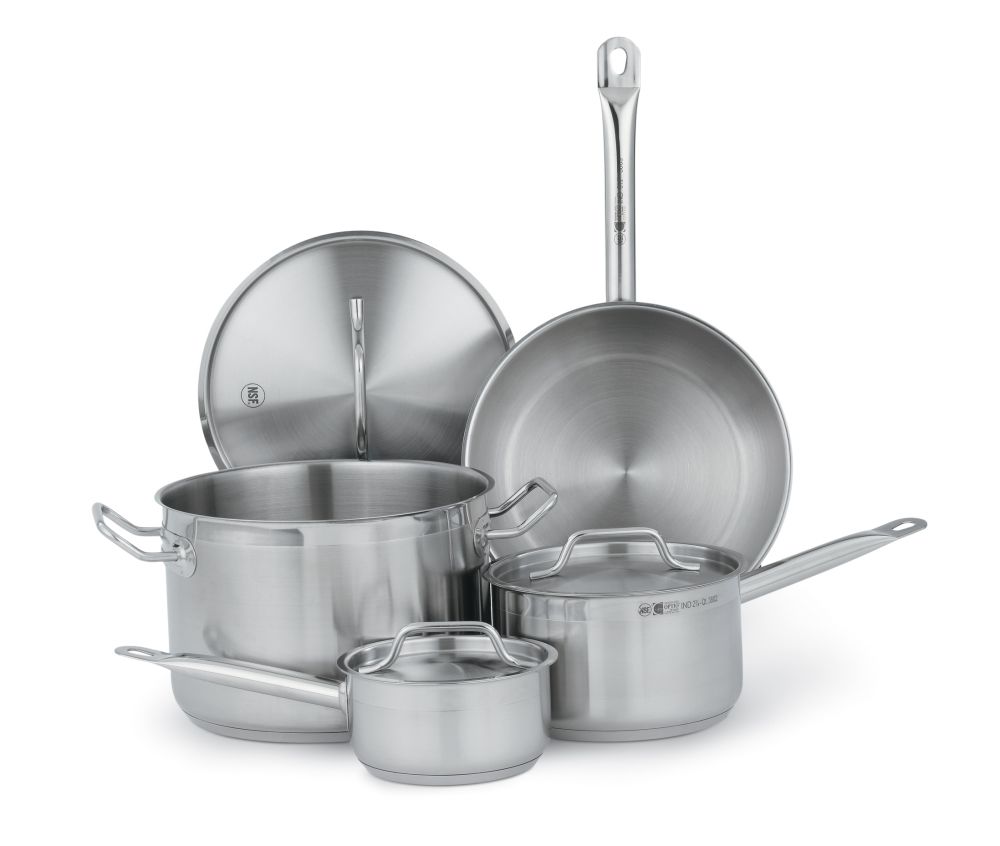 Vollrath Optio Deluxe Stainless Steel 7 Piece Cookware Set