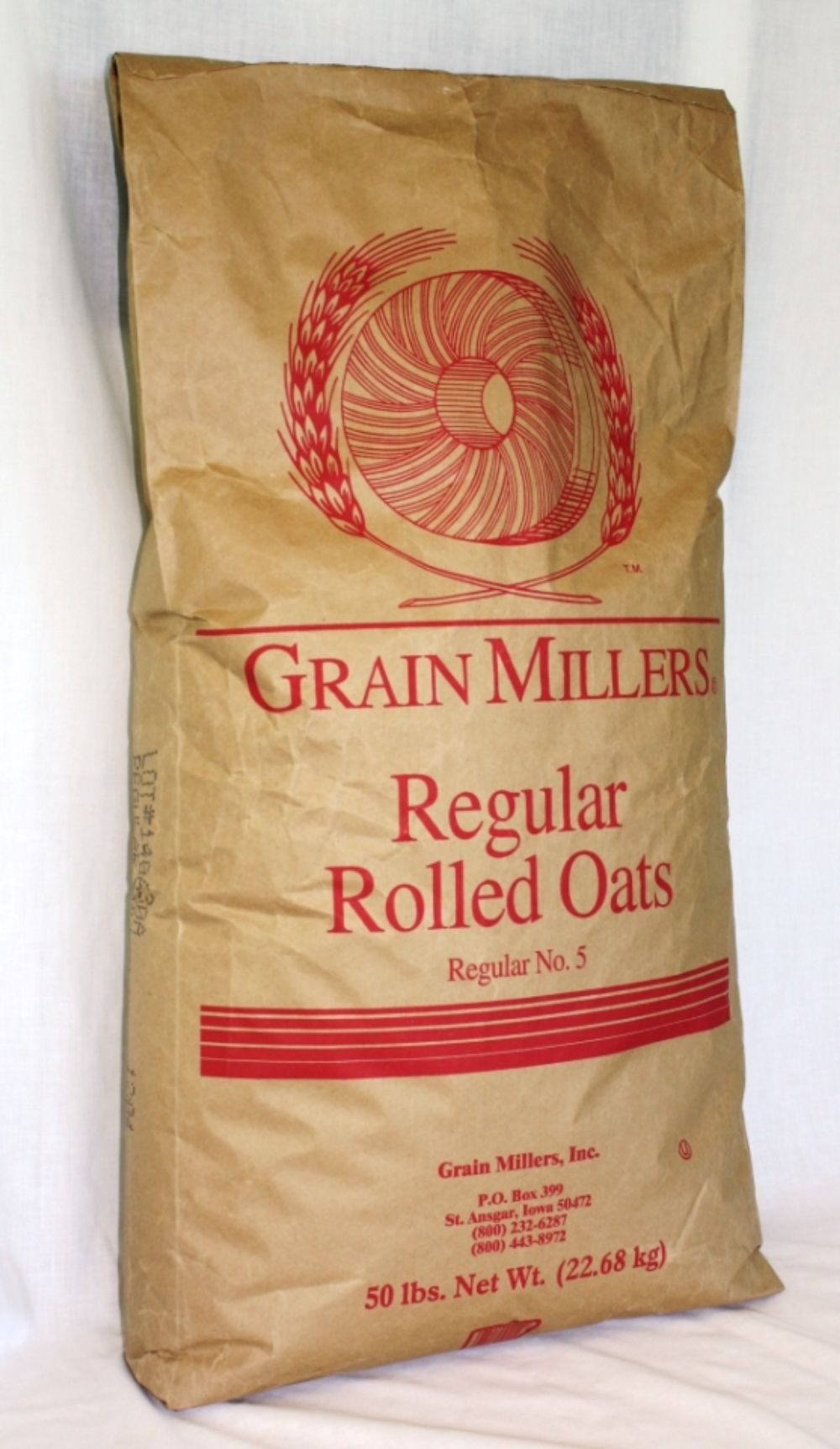 Grain Millers Regular Rolled Oat, 50 Pound