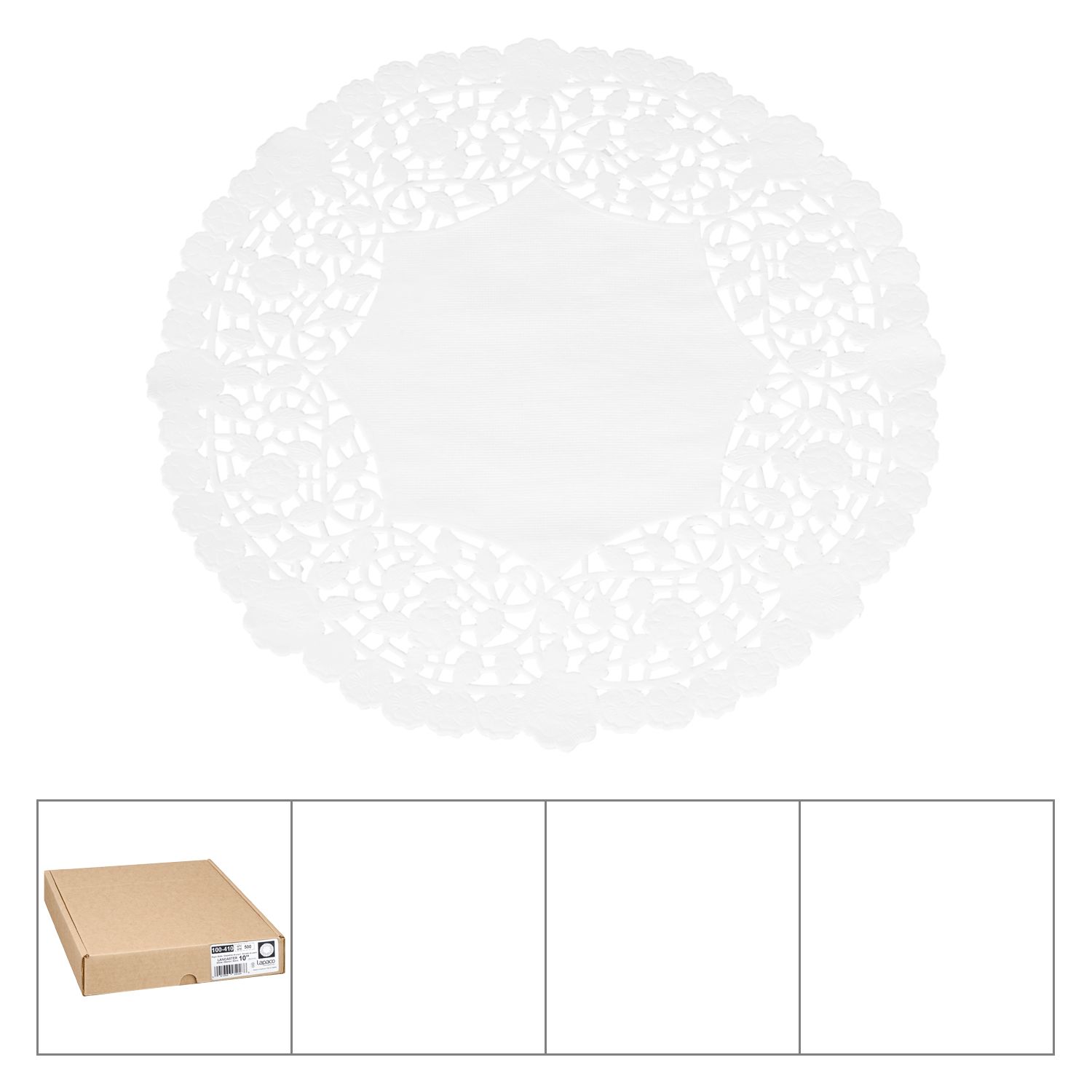 Lapaco Lancaster Lace White Paper Doilie, 10 Inch -- 500 Per Case