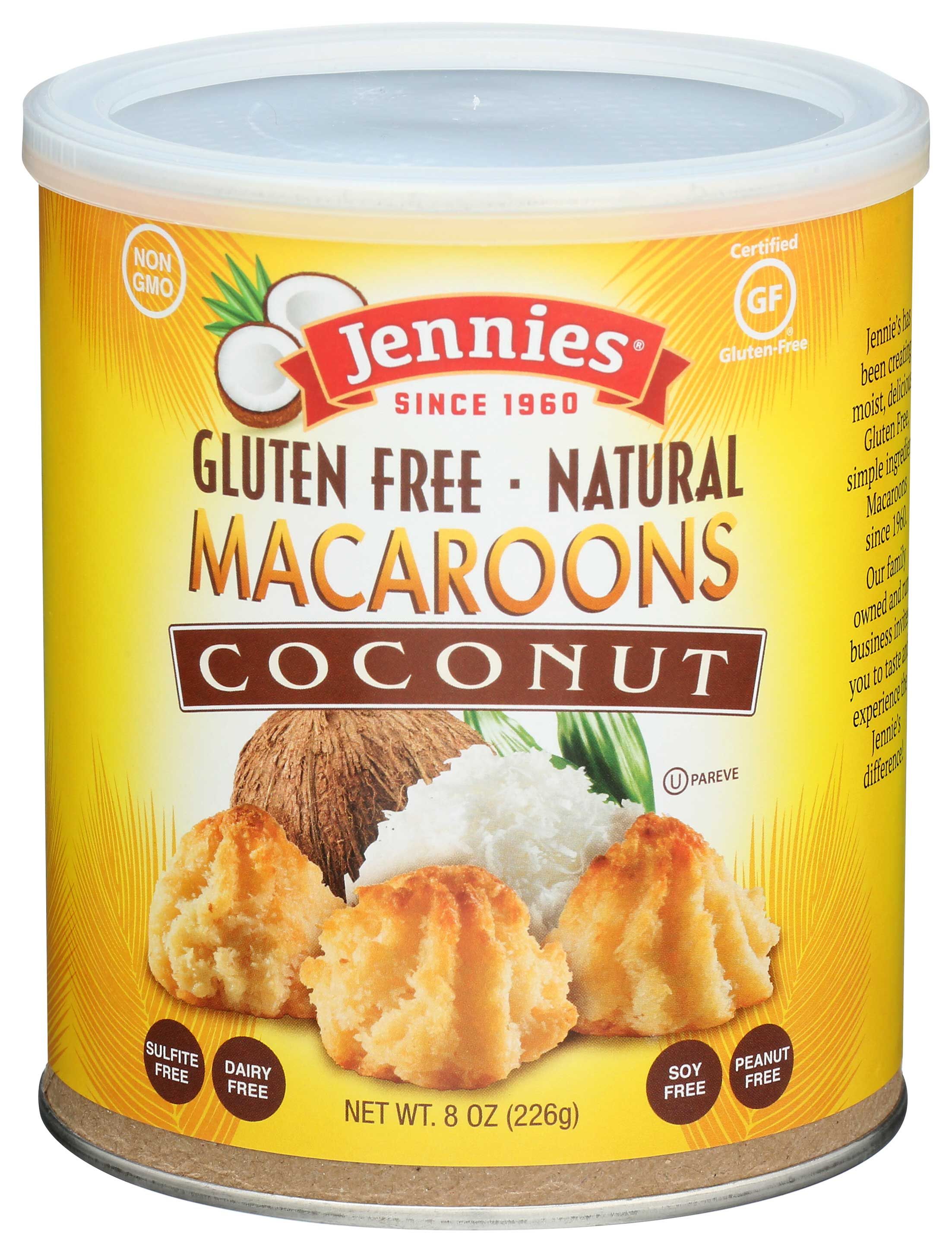 Jennies Coconut Macaroon In Canister, 8 Ounce -- 12 Per Case