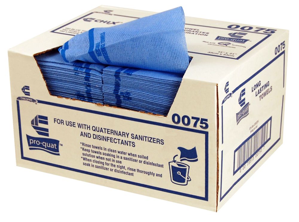 Chix Towel, Poly/rayon Blue Dispensered Non Woven Mediumweight 13.5x21 -- 150 Per Case