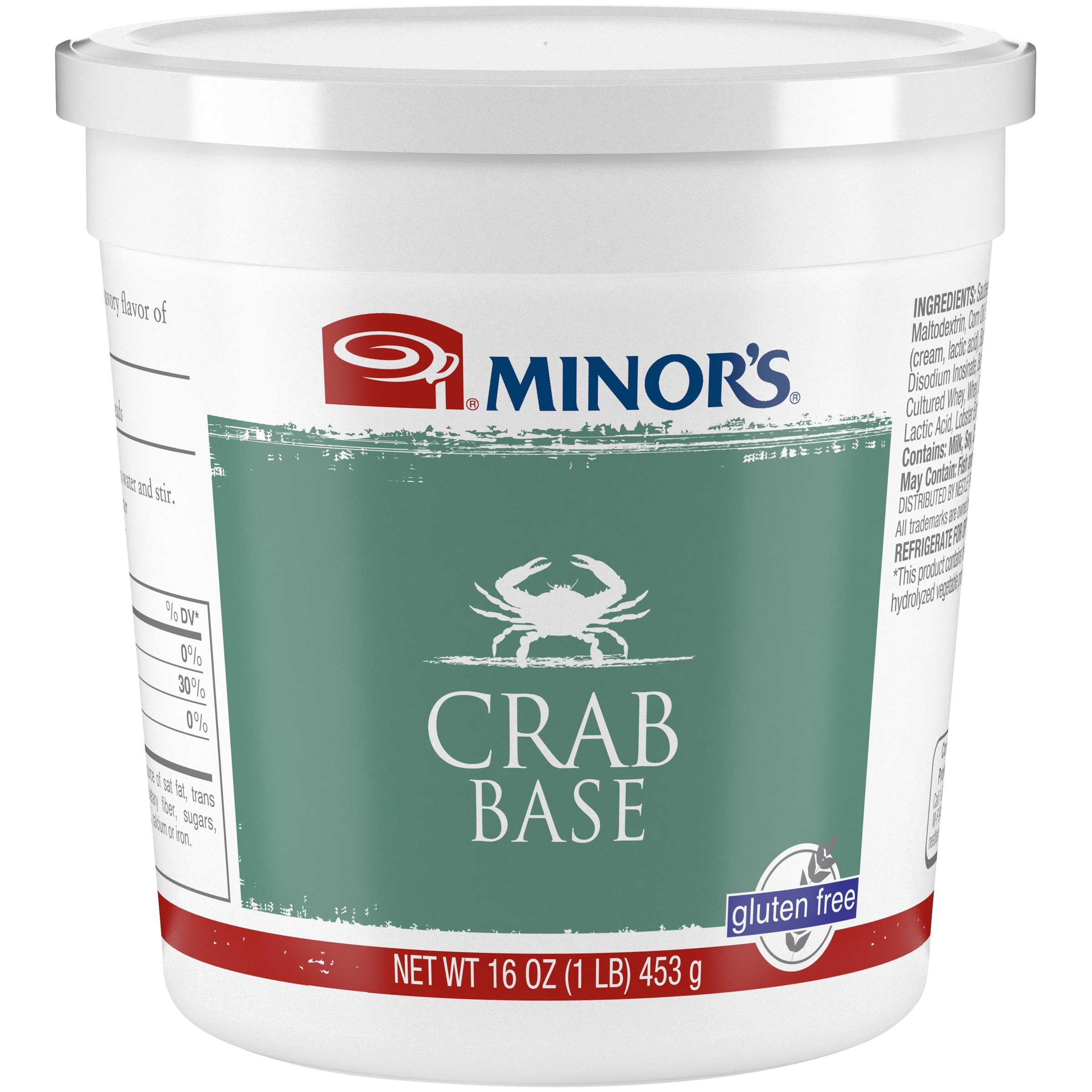 Nestle Minors No Added MSG Crab Base, 1 Pound -- 6 per case.