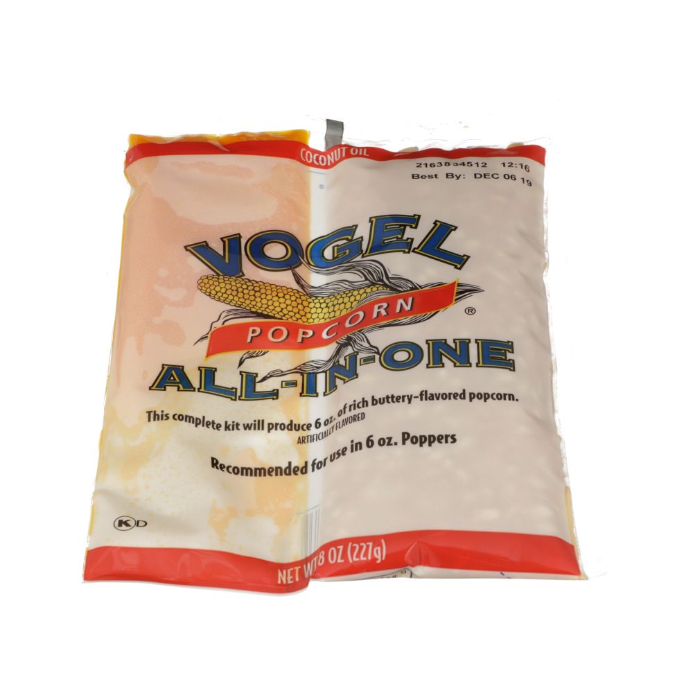 Vogel All In One Coconut Oil Popcorn, 8 Ounce -- 36 Per Case
