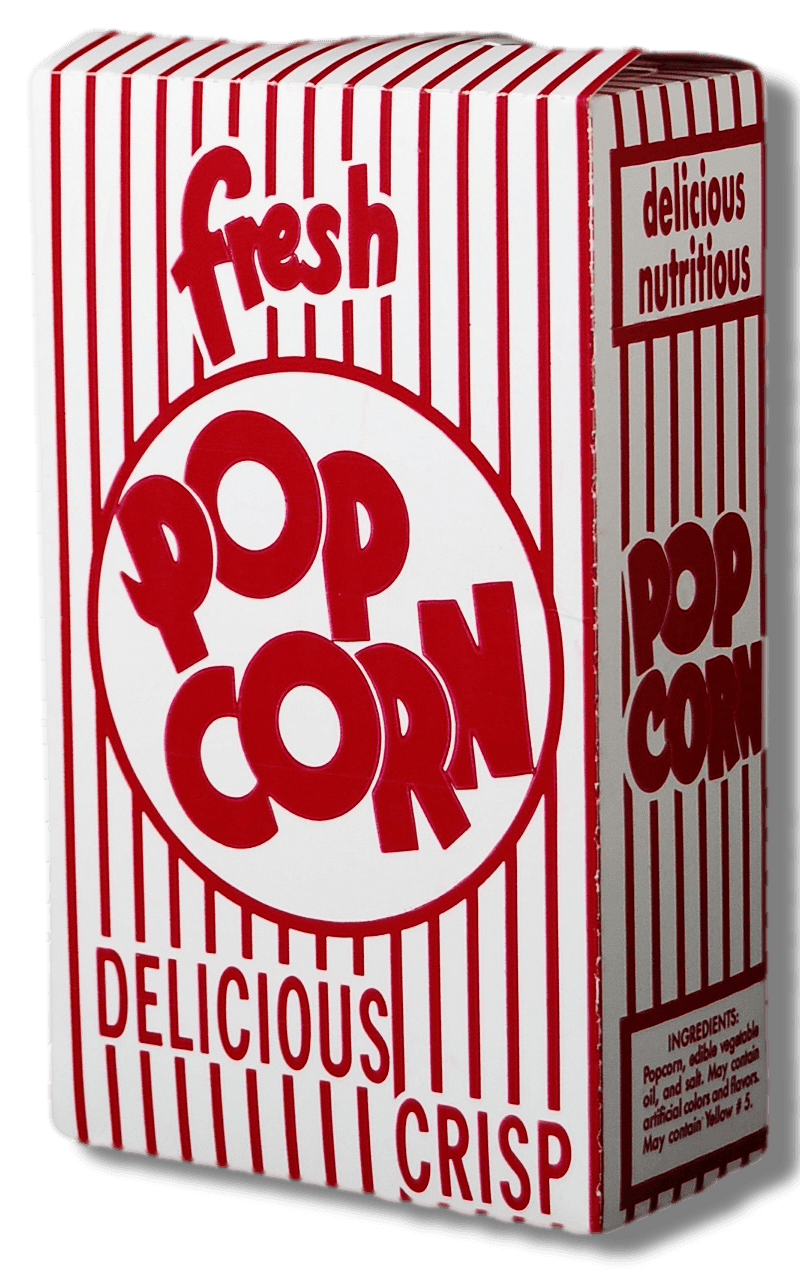Great Western Popcorn Box, .74 Ounce -- 500 Per Case