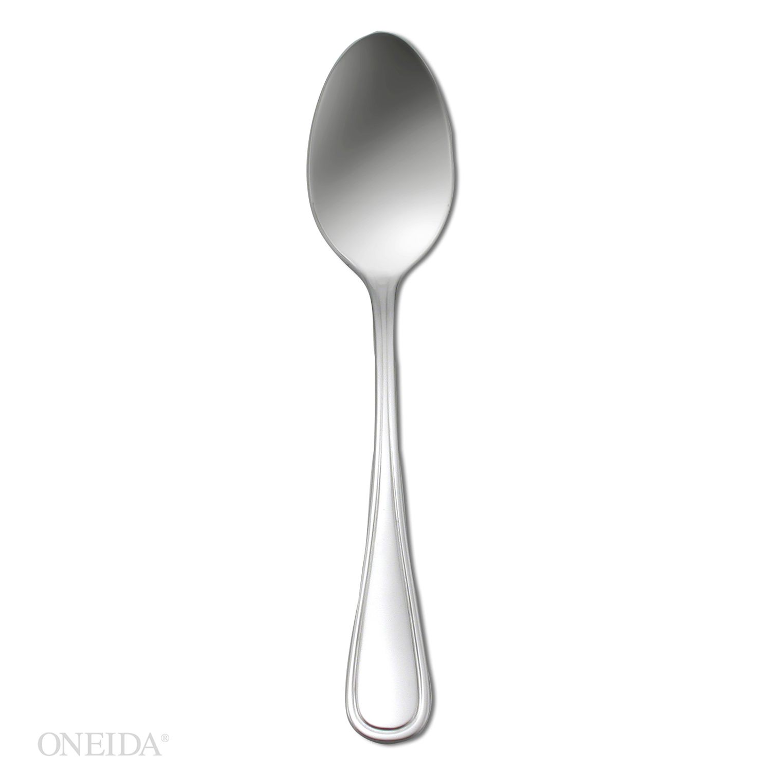 Oneida Europa 4 Star Collection New Rim Silverplate Pattern Oval Bowl Soup-dessert Spoon -- 12 Per Case