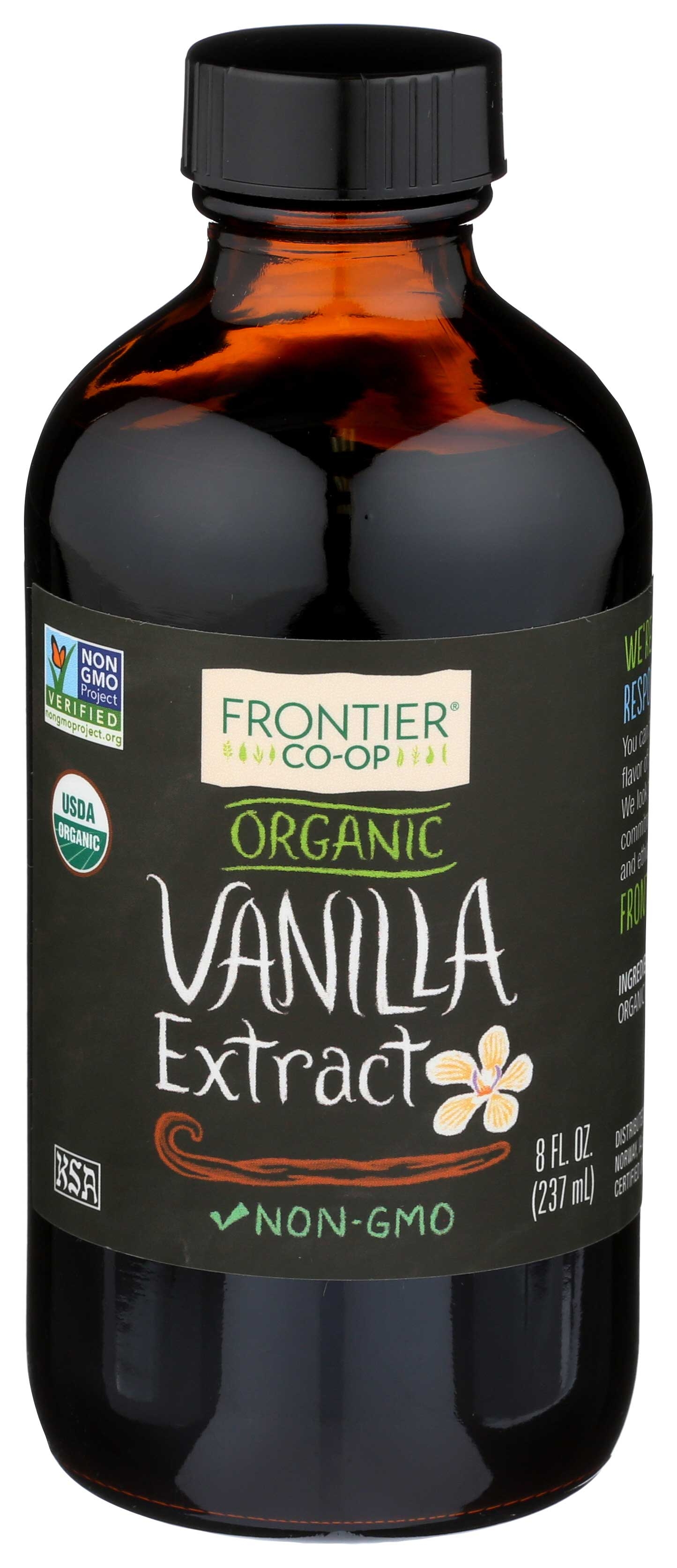 Frontier Herb Organic Vanilla Extract, 8 Fluid Ounce.