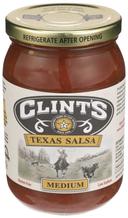 Clints Medium Texas Salsa, 16 Ounce -- 6 per case.