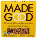 Made Good Organic Chocolate Banana Granola Bar, 6 count per pack -- 6 per case.