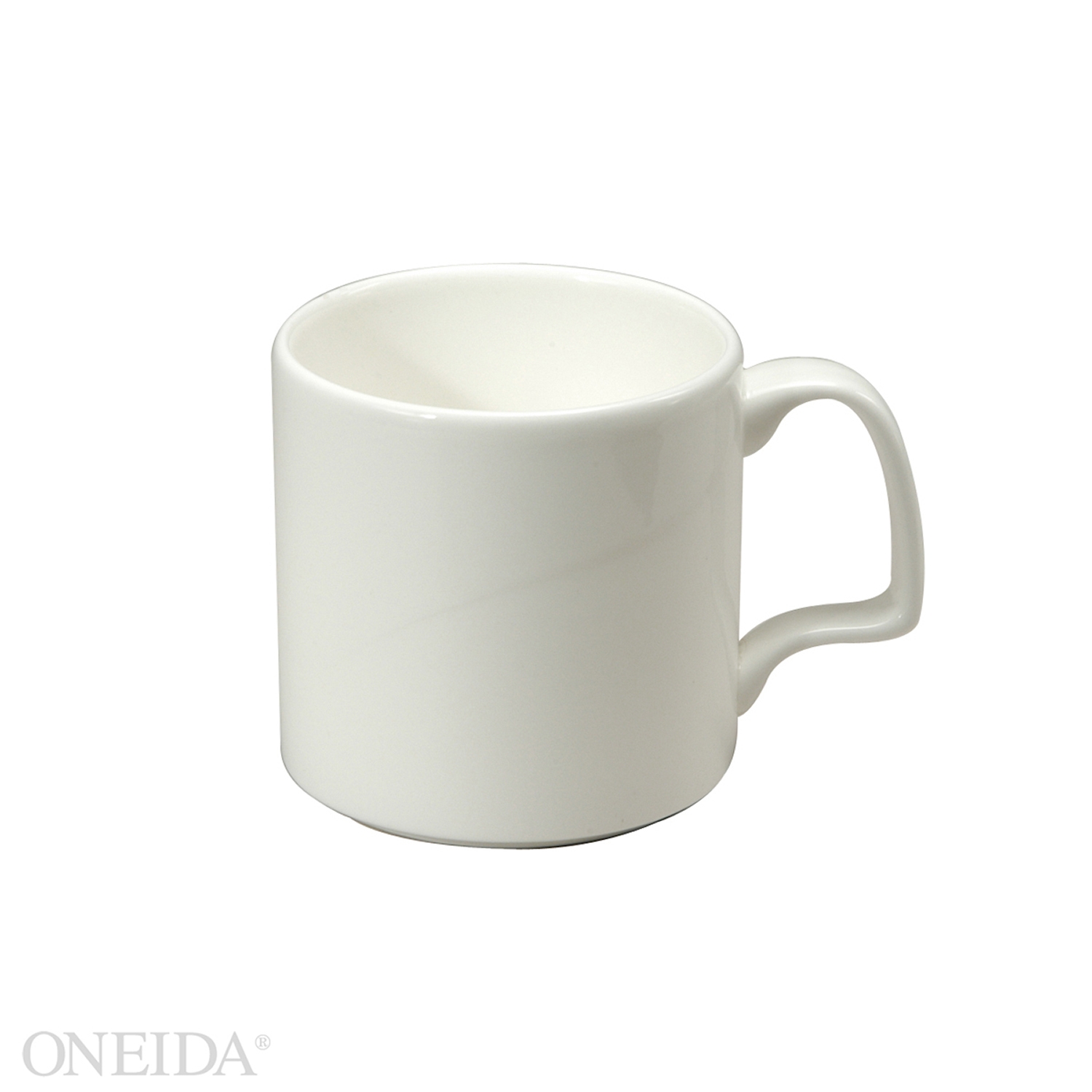 Oneida Bone China 11 Ounce Eclipse Shape Empire Mug - Eclipse Undecorated Pattern -- 24 Per Case.