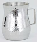 American Metalcraft Silver Stainless Steel Hammered Bell Creamer, 2 Ounce