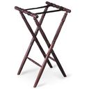 Tablecraft Mahogany Spindle Tray Stand, 31 inch