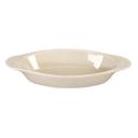 Vertex China Buckingham Undecorated American White Wide Rim Rolled Edge Oval Welsh Rarebit , 15 Ounce -- 24 per case.
