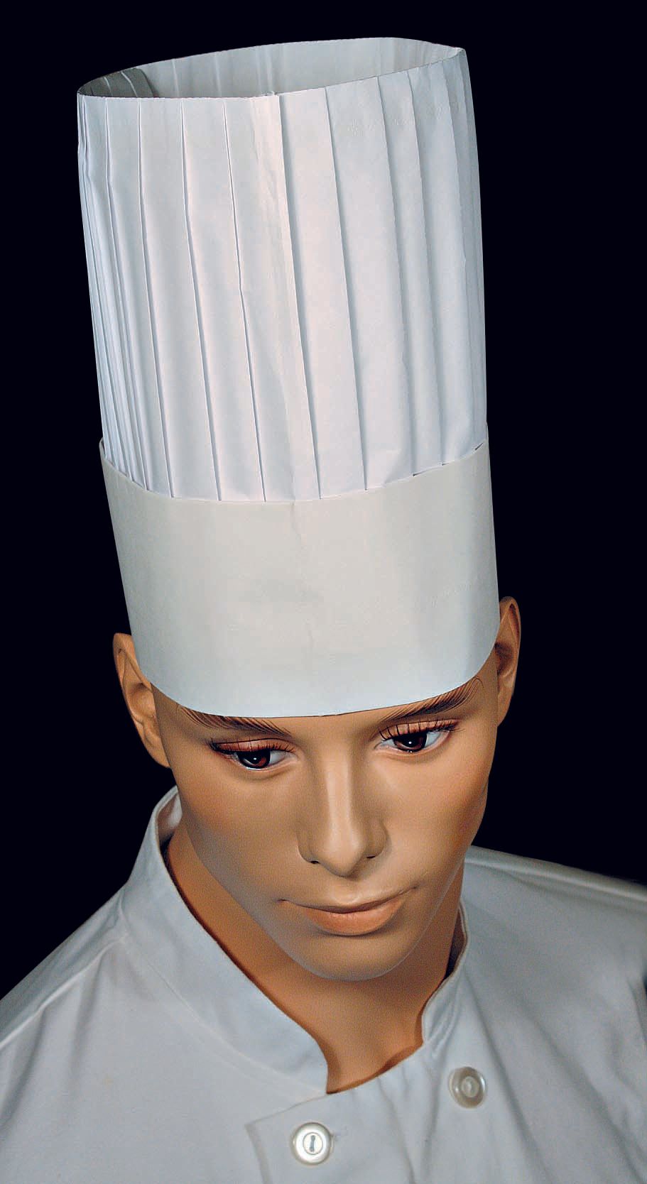 Cellucap 9 Inch Le Compac Flat Formed Chef Hat, 25 Count -- 4 Per Case