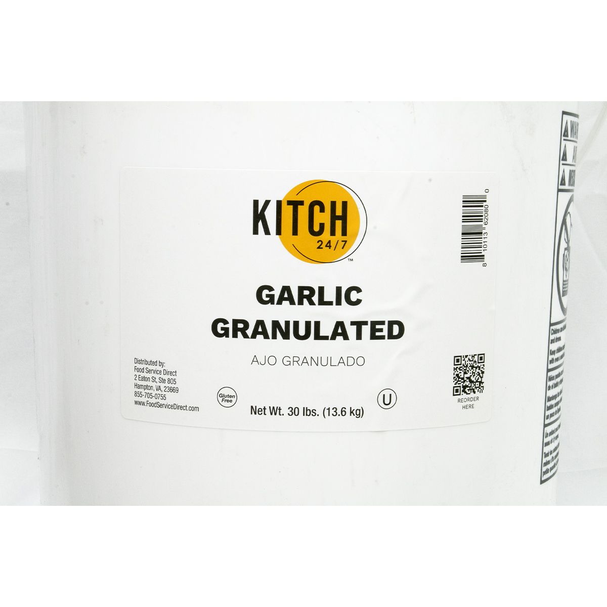 Kitch 24/7 Granulated Garlic, 30 Lb