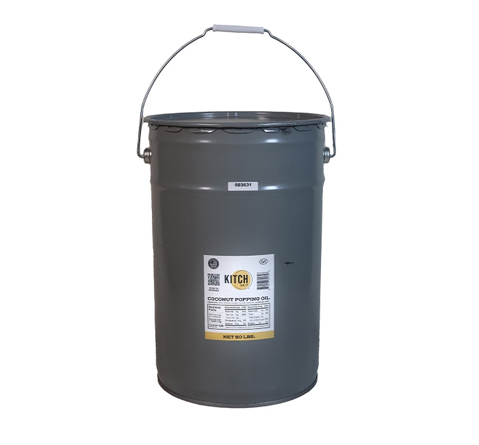 Kitch 24/7 Popcorn Coconut Popping Oil, 50 Pound Pail