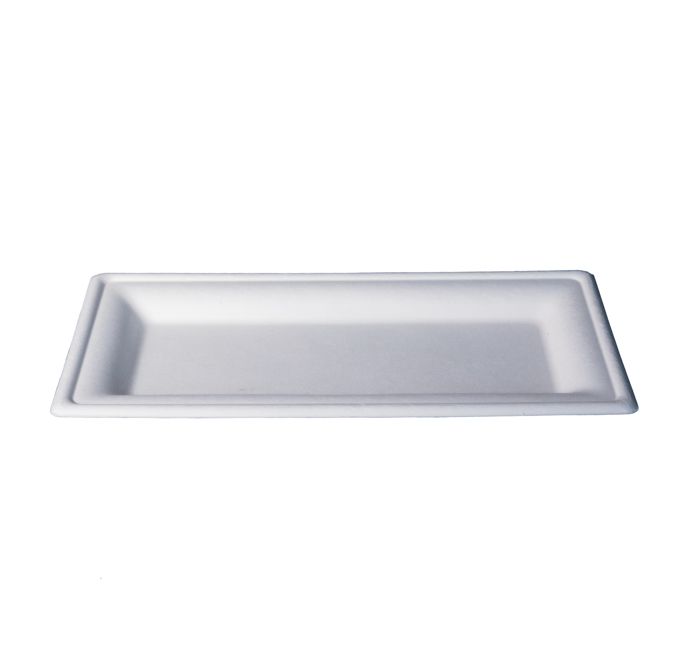Kitch 24/7 White Molded Fiber Plate, 10 X 5 Inch -- 500 Per Case