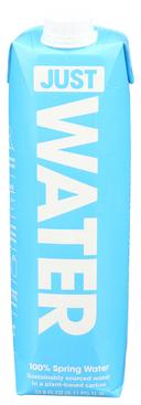 Just Water 100 Percent Spring Water, 33.8 Fluid Ounce -- 12 per case
