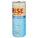 Rise Brewing Organic Oat Milk Vanilla Nitro Cold Brew Latte, 7 Fluid Ounce -- 12 per case