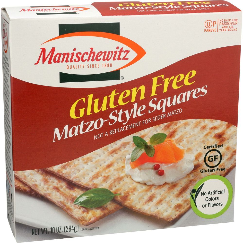 Manischewitz Gluten Free Matzo Style Squares, 10 Ounce -- 12 Per Case