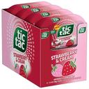 Tic Tac Fresh Breath Mints Strawberry and Cream Hard Candy Mints, 3.4 Ounce -- 48 per case