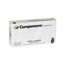Companions Essentials Large Lightly Powdered Vinyl Gloves, 100 count -- 10 per case