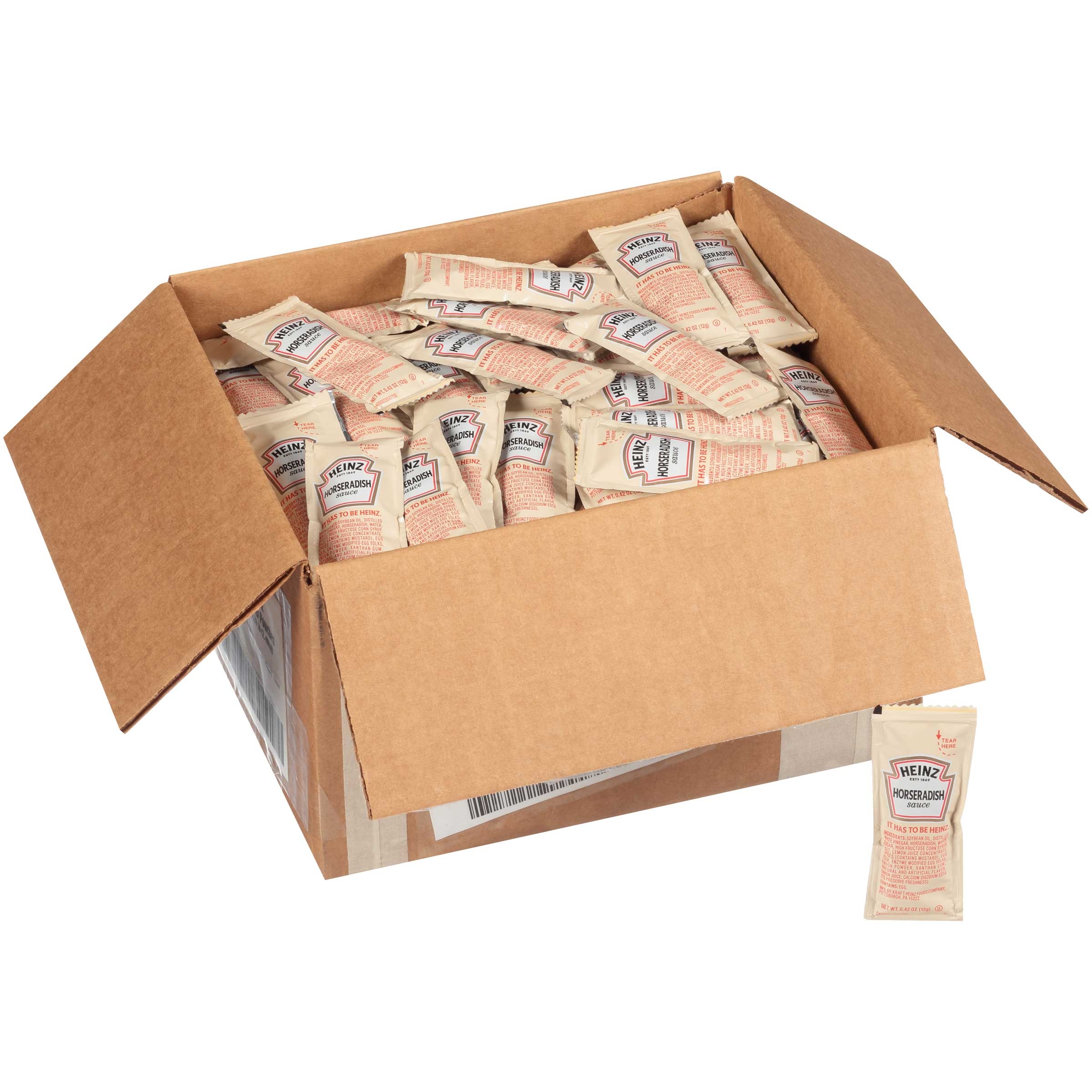 Heinz Horseradish Sauce Single Serve, 12 Gram -- 200 per case.