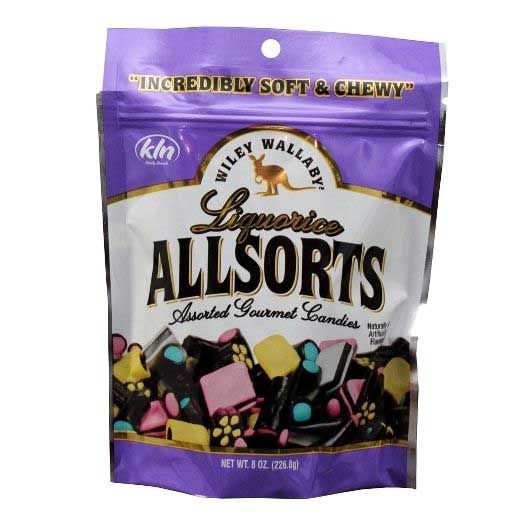 Wiley Wallaby Allsorts Licorice, 8 Ounce -- 10 Per Case