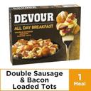 Devour All Day Breakfast Double Sausage and Bacon Loaded Tots, 9 Ounce -- 8 per case