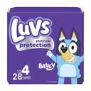 Luvs Platinum Size 4 Diaper -Jumbo Pack, 28 count - 4 per case