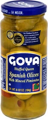 Goya Stuffed Queen Olive, 6.5 Ounce -- 24 per case.