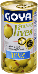 Goya Manzanilla Stuffed Olive, 5.25 Ounce -- 12 per case.