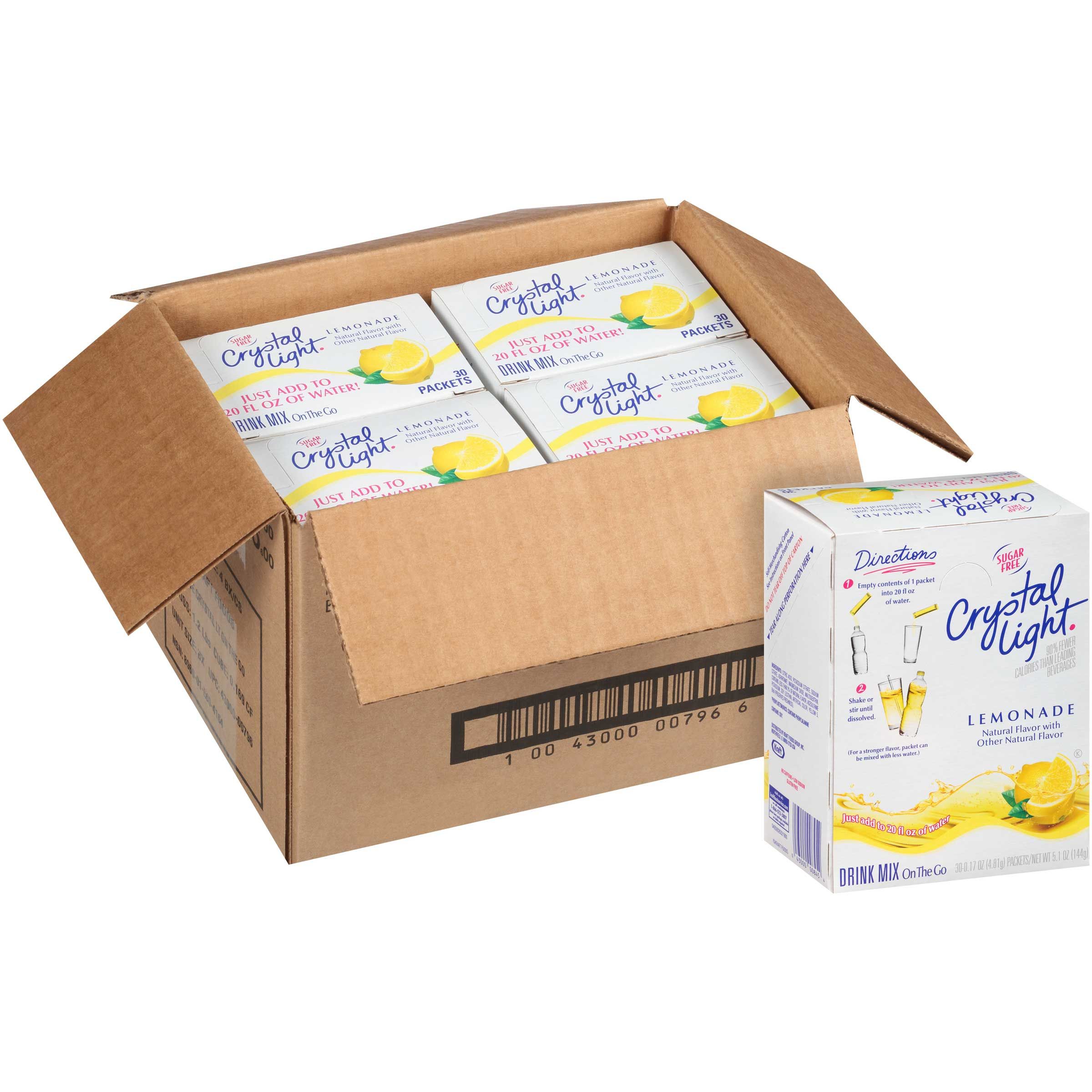 Crystal Light Lemonade On The Go Drink, 0.17 Ounce -- 120 Per Case
