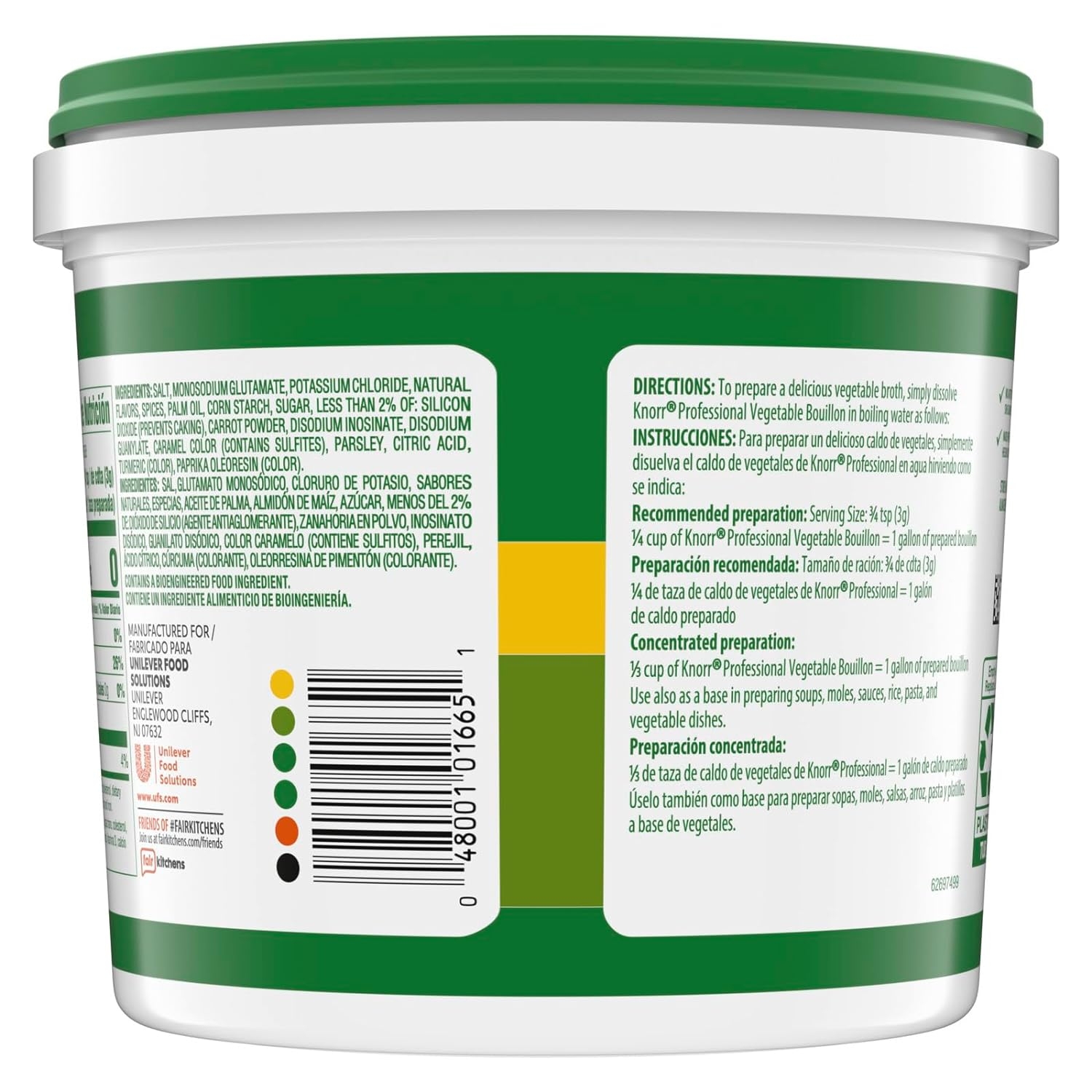 Knorr Professional Caldo de Vegetales, 4.4 Pound -- 4 per case