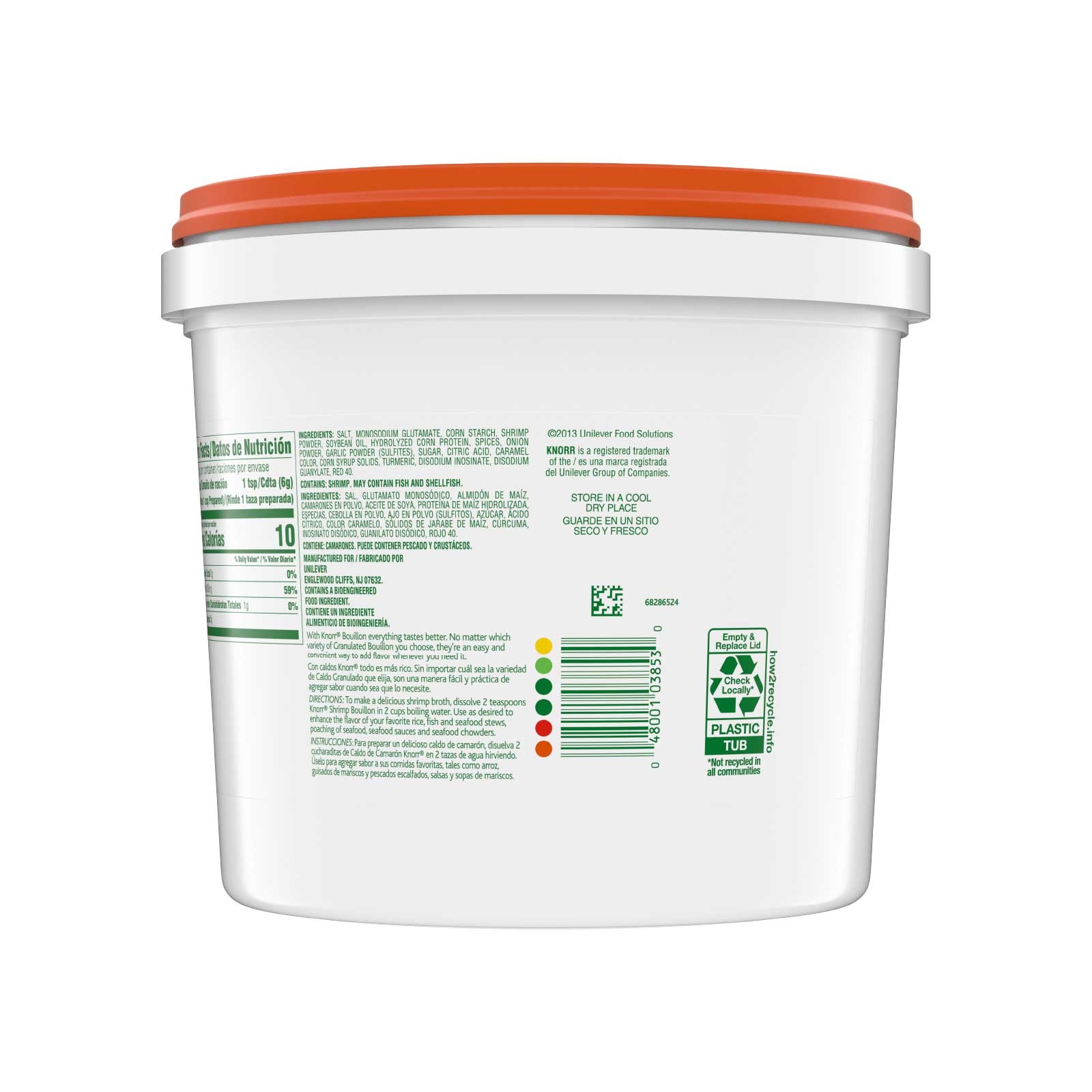 Knorr Professional Caldo de Camaron Shrimp Bouillon Base, 4.4 pound -- 4 per case