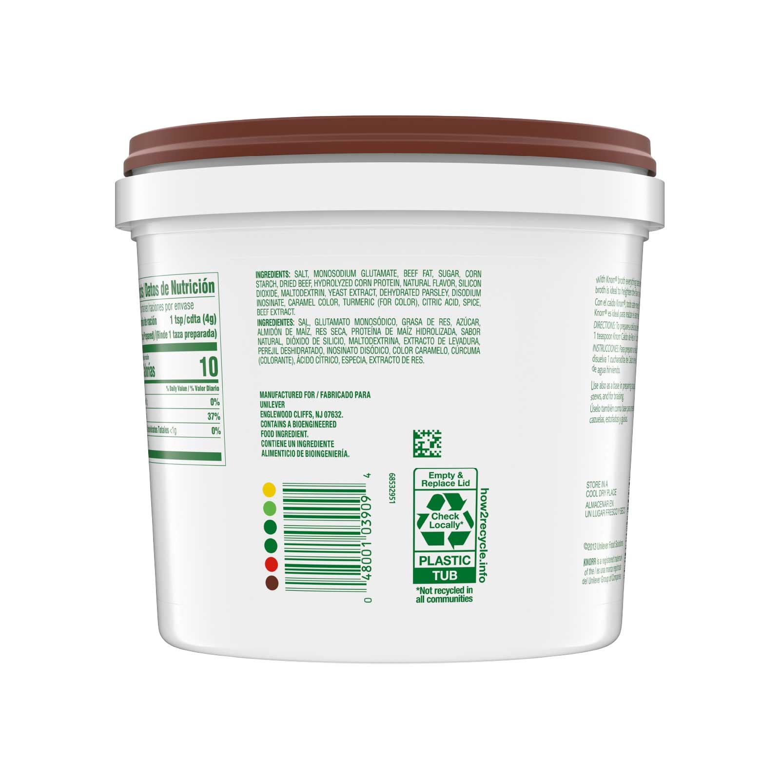 Knorr Professional Caldo De Res Beef Bouillon Base, 4.4 pound -- 4 per case