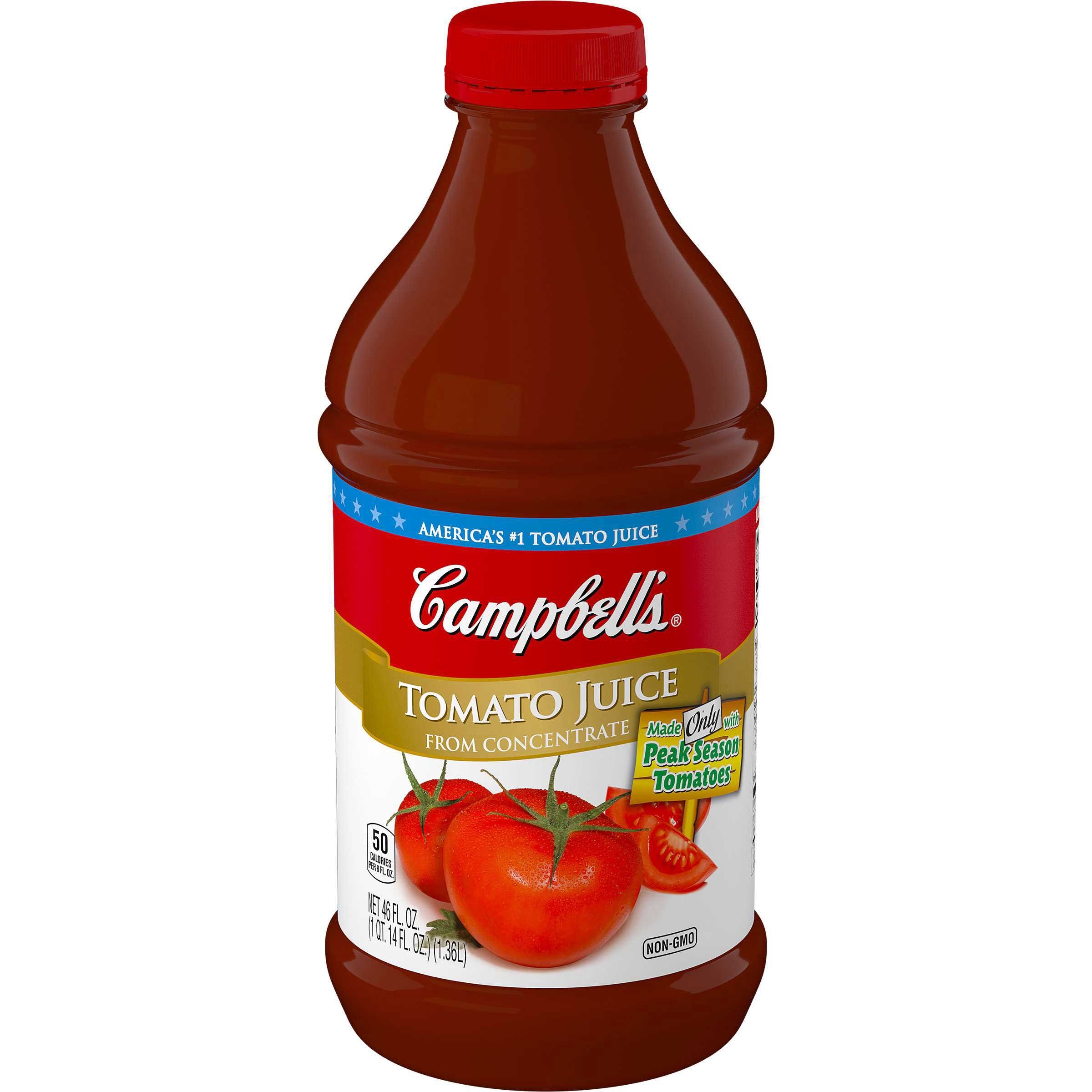Campbells Tomato Juice, 46 Fluid Ounce -- 6 per case.