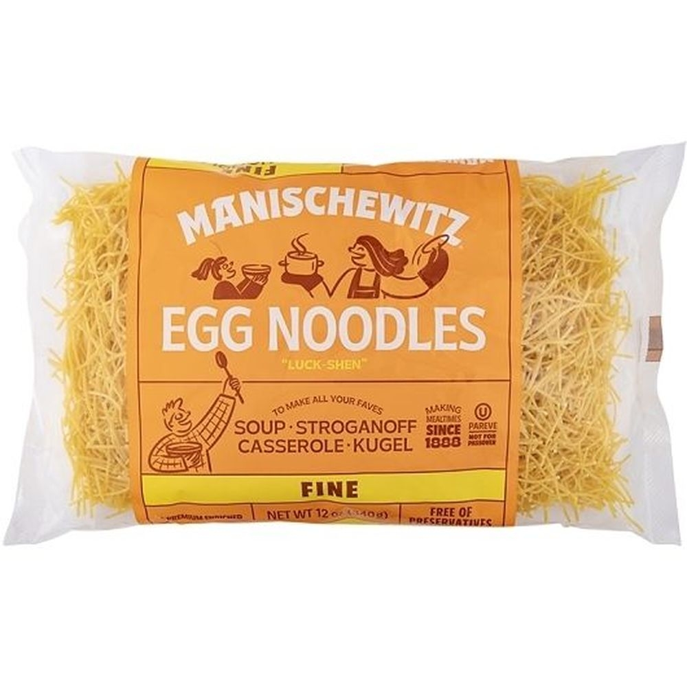 Manischewitz Fine Egg Noodles, 12 Ounce -- 12 per case