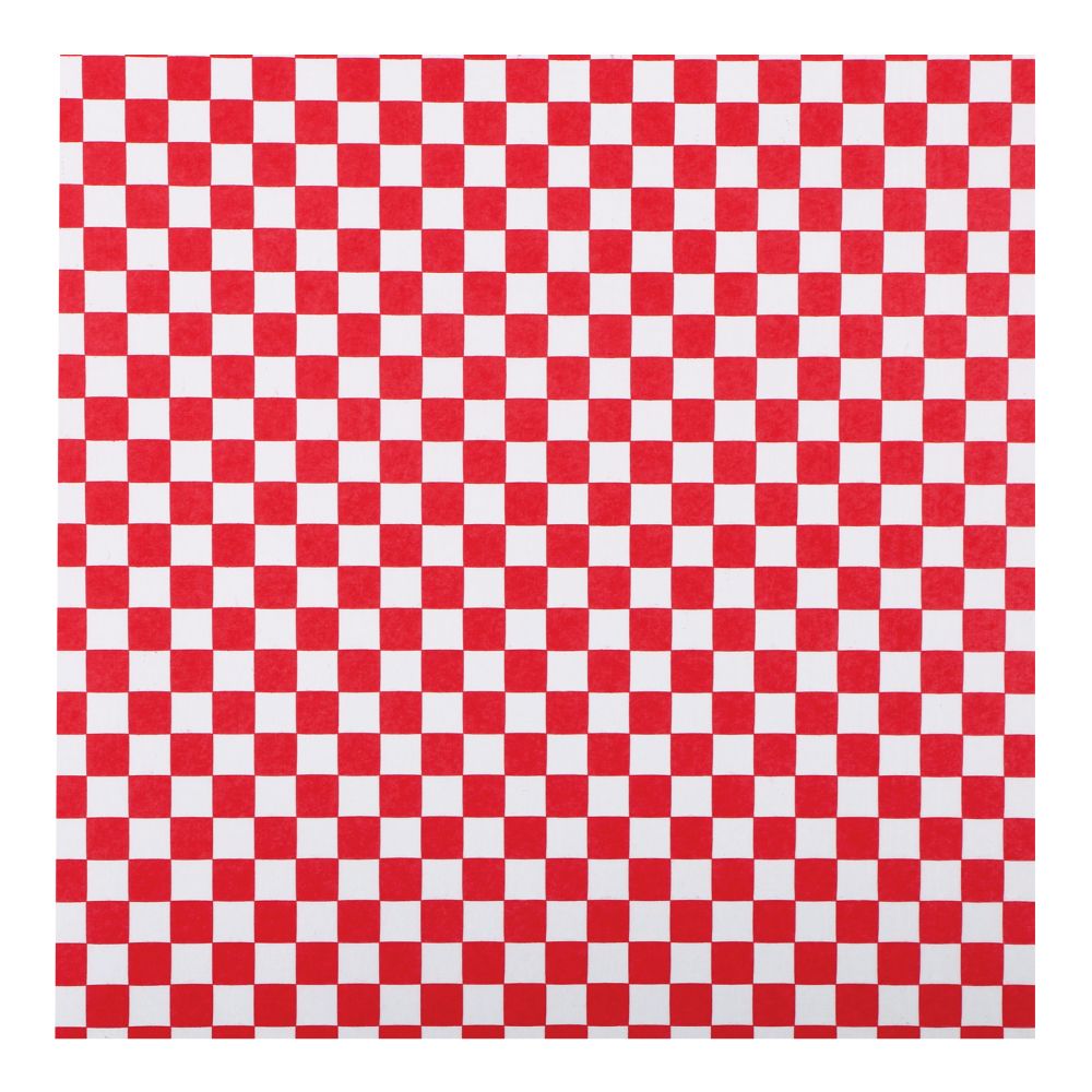 Hoffmaster Waxed Red And White Check Basket Liner/sandwich Wrap, 12 X 12 Inch -- 2000 Per Case