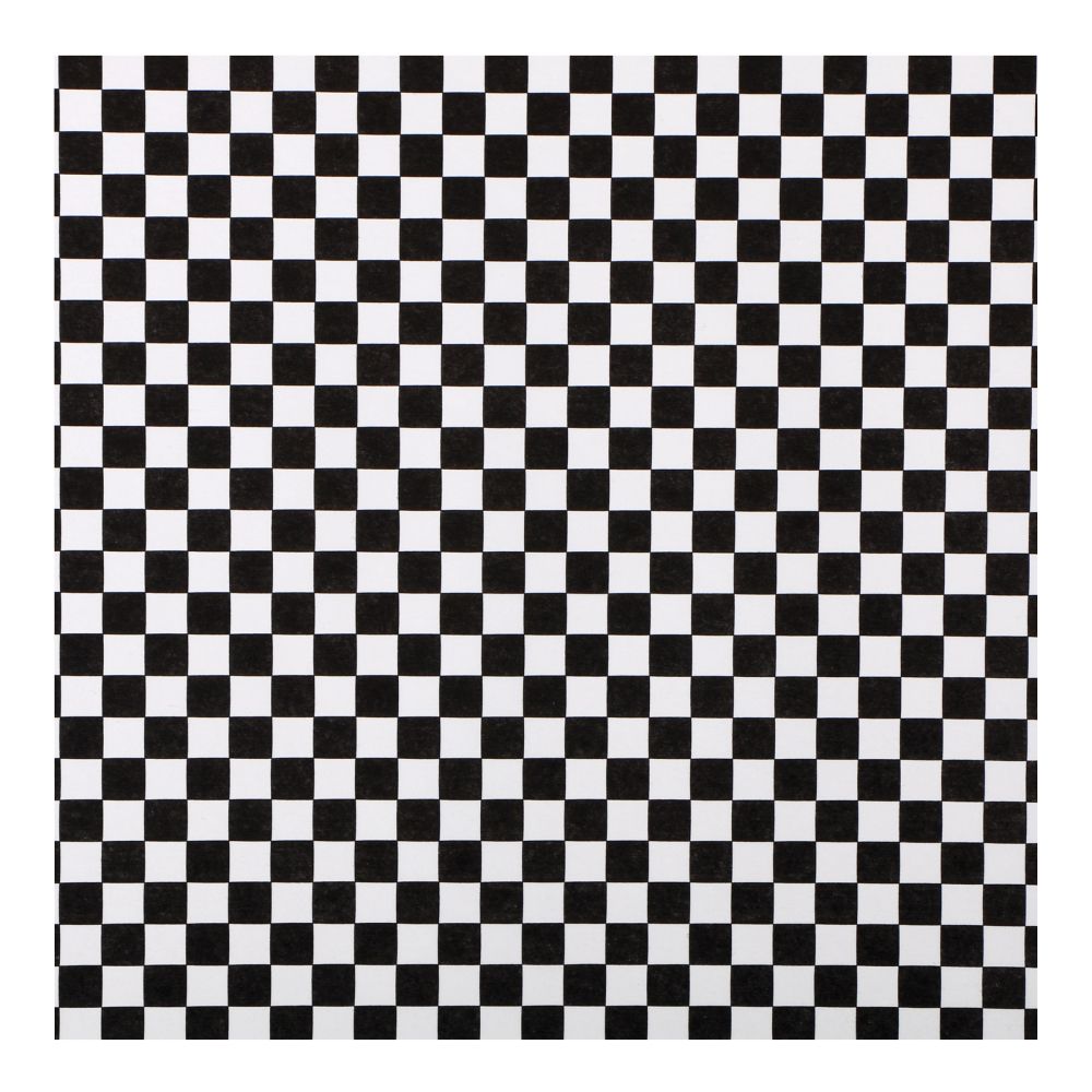 Hoffmaster Waxed Black And White Check Basket Liner/sandwich Wrap, 12 X 12 Inch -- 2000 Per Case
