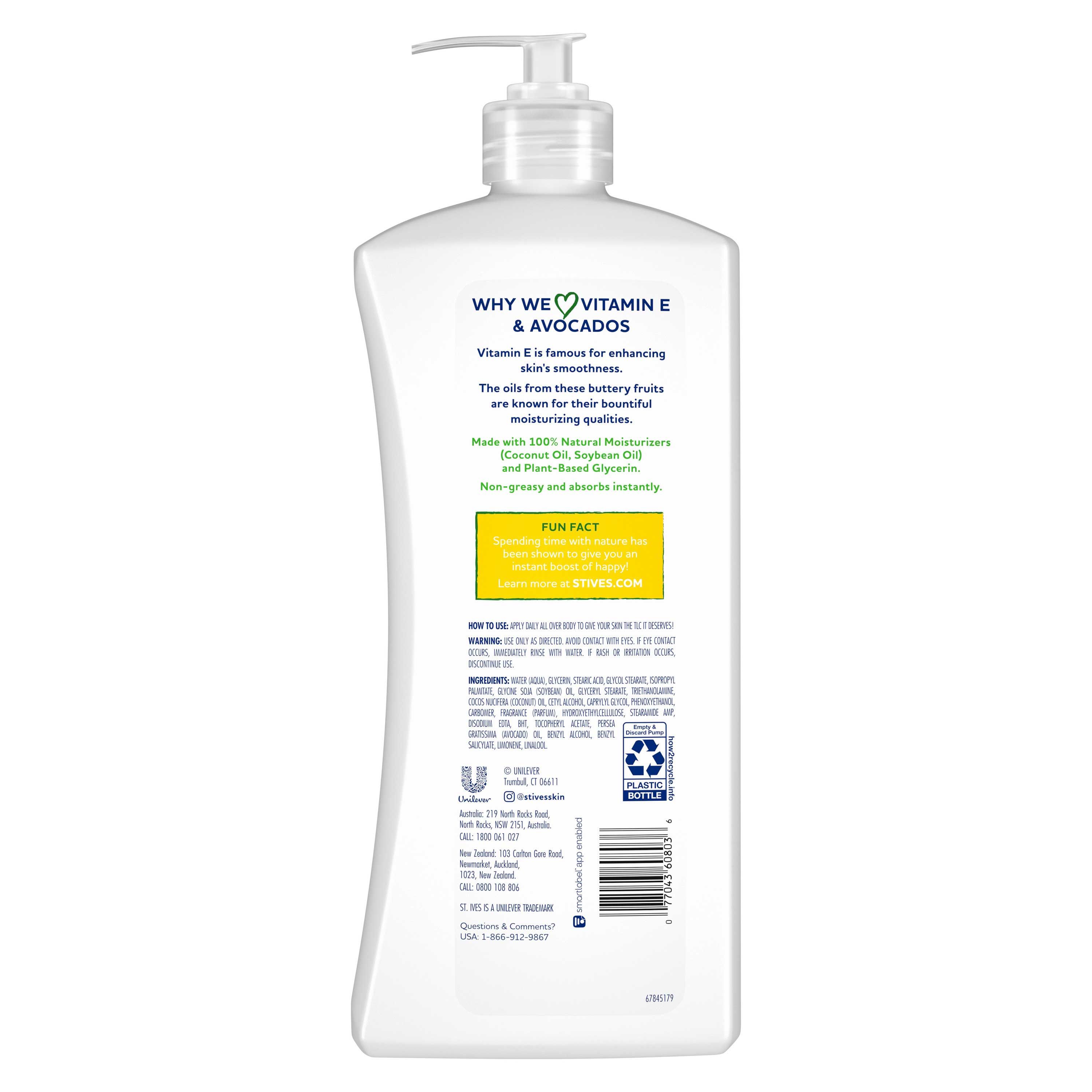 St. Ives Hydrating Vitamin E And Avocado Hand And Body Lotion, 21 Ounce -- 4 Per Case