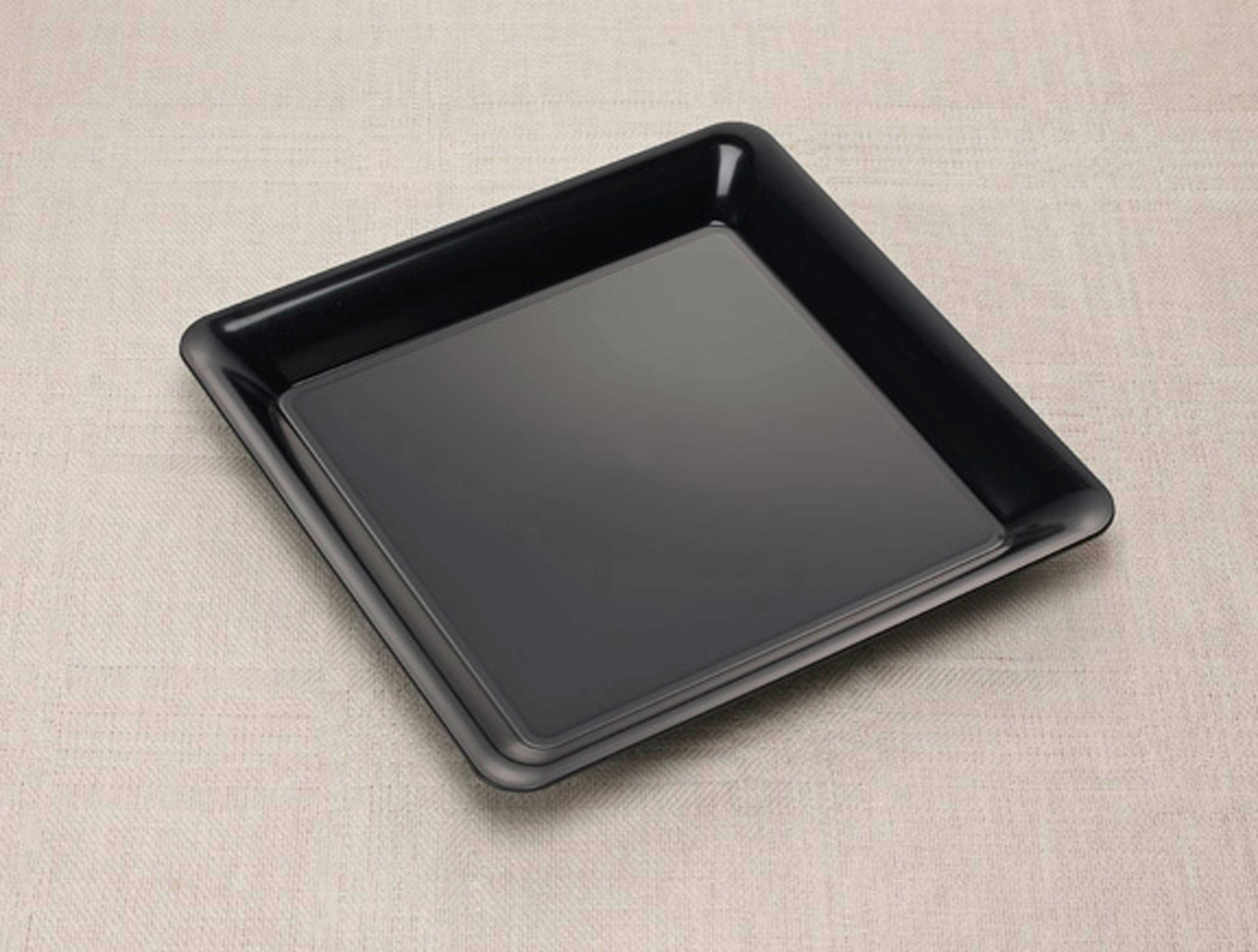 Yoshi Conserve Black Square Tray, 14 X 14 Inch -- 25 Per Case
