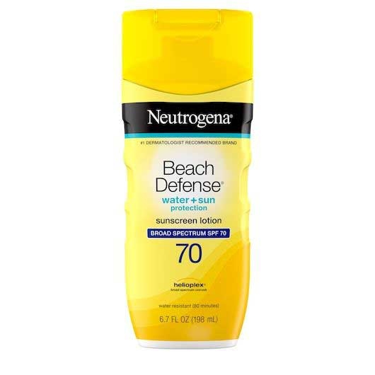 Neutrogena Beach Defense SPF 70 Sunscreen Lotion, 6.7 Fluid Ounce -- 12 per case
