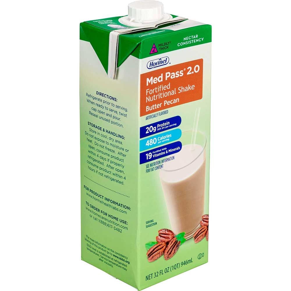 Med Pass 2.0 Butter Pecan, 32 Ounce -- 12 Per Case