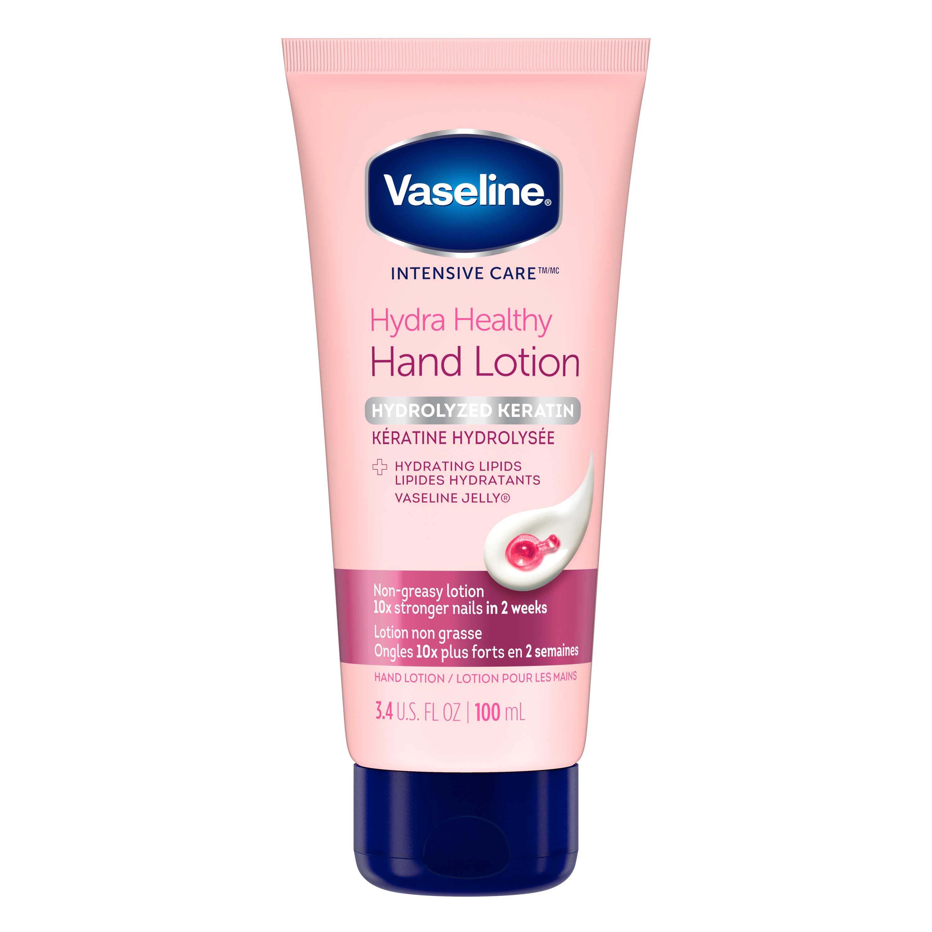 Vaseline Intensive Care Healthy Hands and Stronger Nails Hand Cream, 3.4 Ounce -- 12 per case